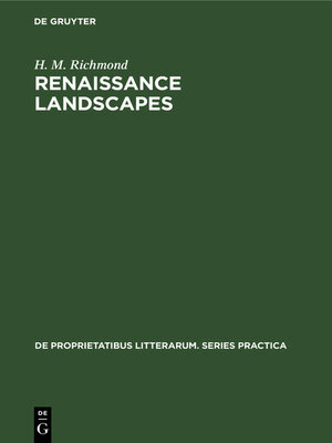 cover image of Renaissance landscapes